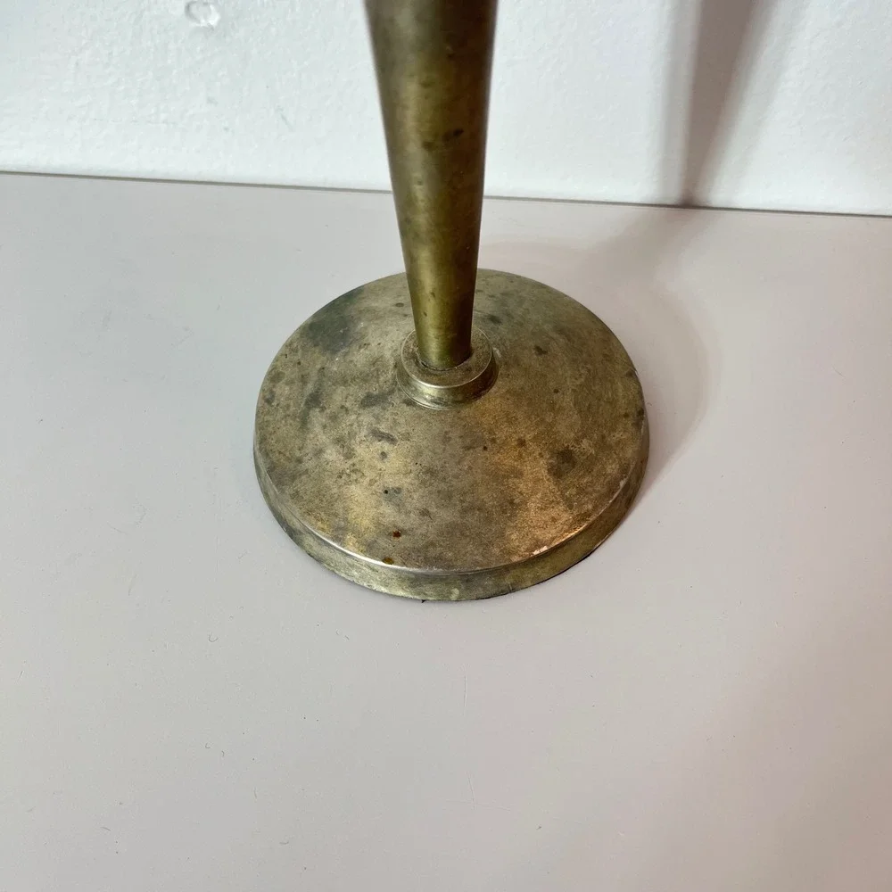 Pottery‎ Barn Blue Beaded Brass Stand Votive Fairy Lamp 12